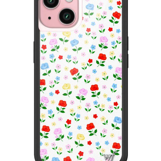 Wildflower iPhone case 15 Prairie Floral Flowers Red Cute