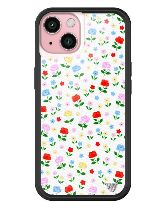 Wildflower iPhone case 15 Prairie Floral Flowers Red Cute