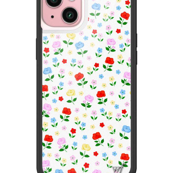 Wildflower iPhone case 15 Plus Prairie Floral Flowers Red Cute