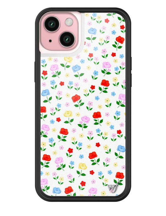 Wildflower iPhone case 15 Plus Prairie Floral Flowers Red Cute