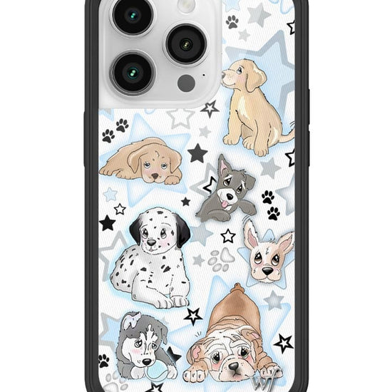 Wildflower Puppy Party iPhone 14 Pro Case