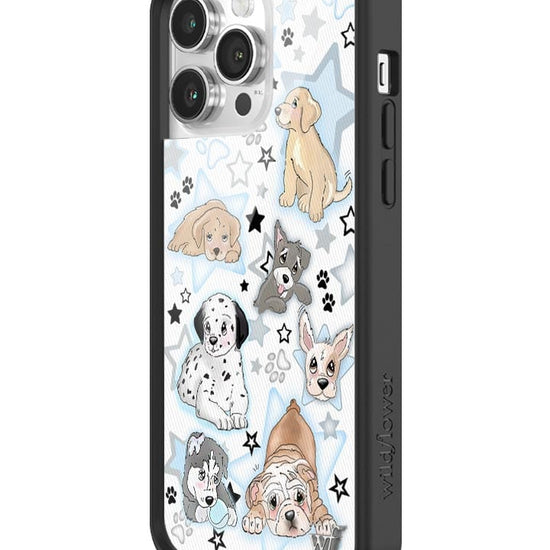 Wildflower Puppy Party iPhone 14 Pro Max Case