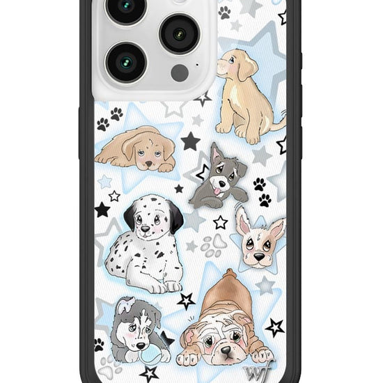 Wildflower Puppy Party iPhone 15 Pro Case