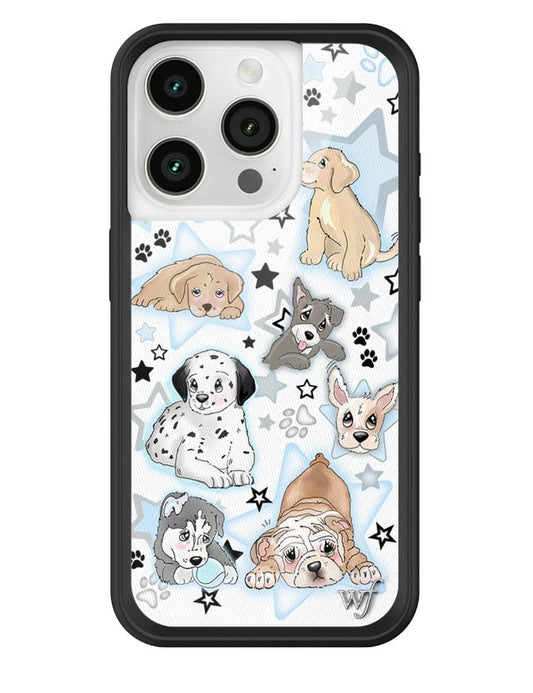 Wildflower Puppy Party iPhone 15 Pro Case