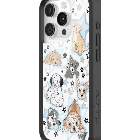 Wildflower Puppy Party iPhone 15 Pro Case