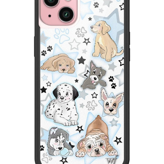 Wildflower Puppy Party iPhone 15 Plus Case