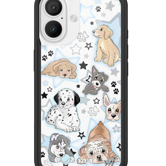 Wildflower Puppy Party iPhone 16 Case