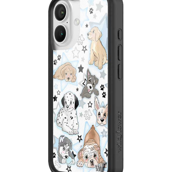 Wildflower Puppy Party iPhone 16 Case