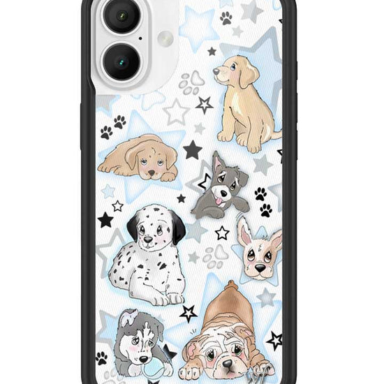 Wildflower Puppy Party iPhone 16 Plus Case