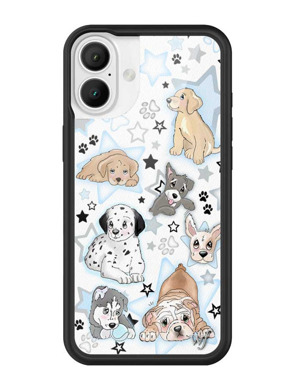 Wildflower Puppy Party iPhone 16 Plus Case