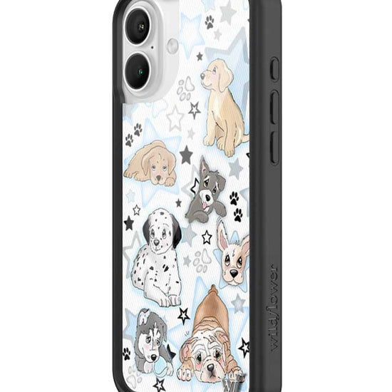 Wildflower Puppy Party iPhone 16 Plus Case