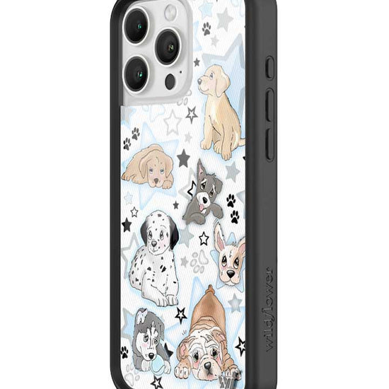 Wildflower Puppy Party iPhone 16 Pro Max Case