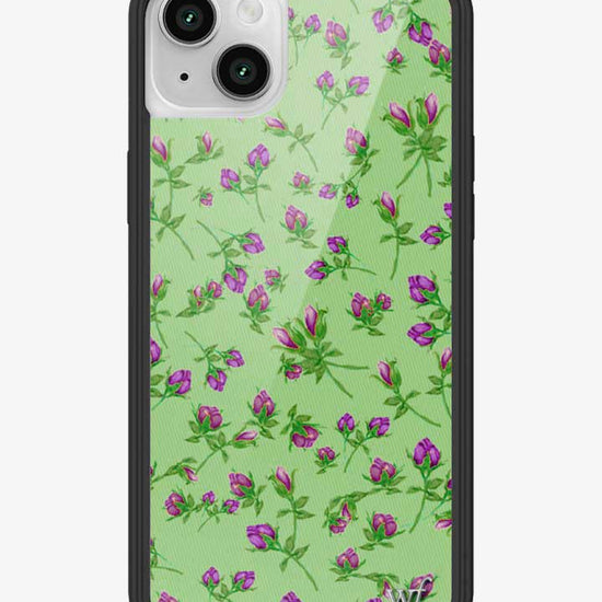 Wildflower iPhone case 13 Purple Posie Rosie Cute Green