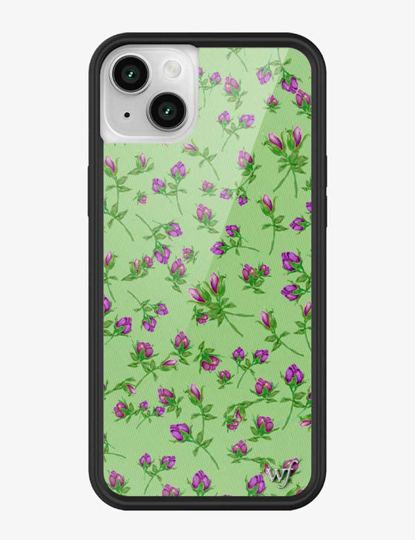 Wildflower iPhone case 14 Purple Posie Rosie Cute Green