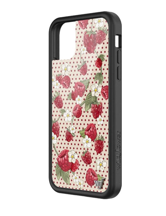 wildflower raspberry polka dot iphone 11 