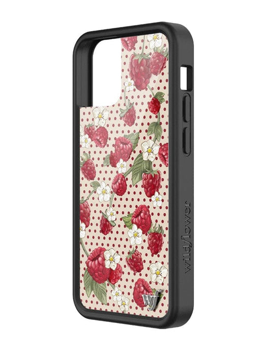 wildflower raspberry polka dot iphone 13 mini 