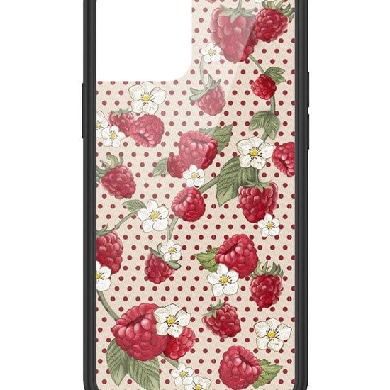 Wildflower Raspberry Polka Dot iPhone 12 / 12 Pro Case