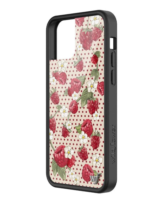 wildflower raspberry polka dot iphone 12 & 12 Pro