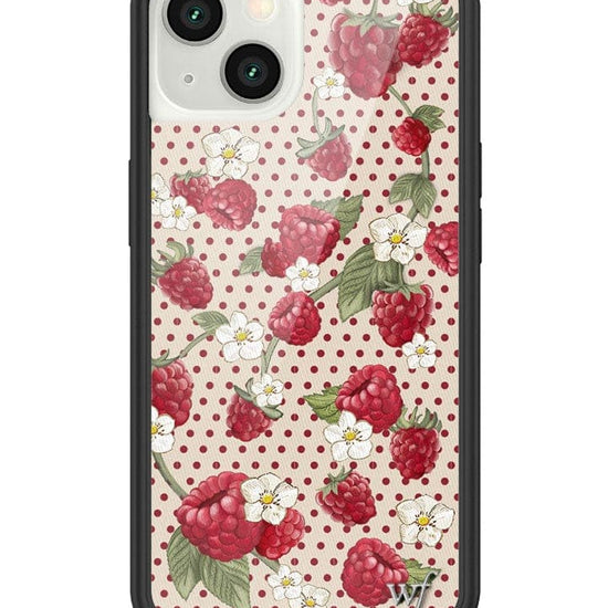 Wildflower Raspberry Polka Dot iPhone 13 Case