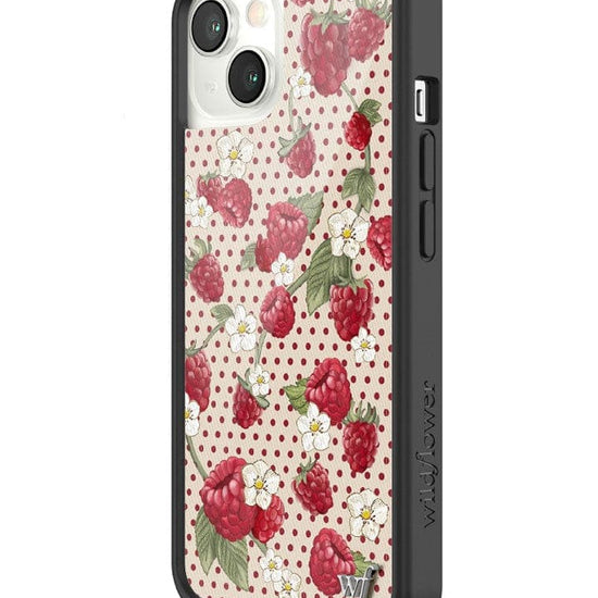 Wildflower Raspberry Polka Dot iPhone 13 Case