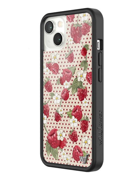 wildflower raspberry polka dot iphone 13 