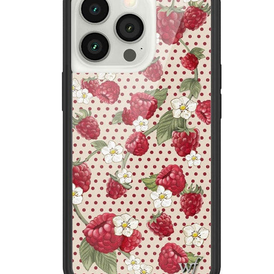 Wildflower Raspberry Polka Dot iPhone 13 Pro Case