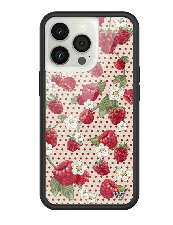 Wildflower Raspberry Polka Dot iPhone 13 Pro Case