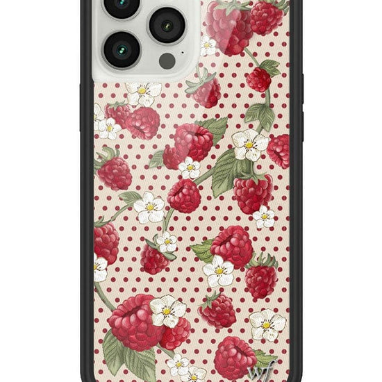 Wildflower Raspberry Polka Dot iPhone 13 Pro Max Case