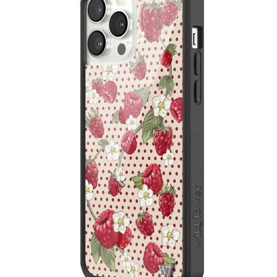 Wildflower Raspberry Polka Dot iPhone 13 Pro Max Case