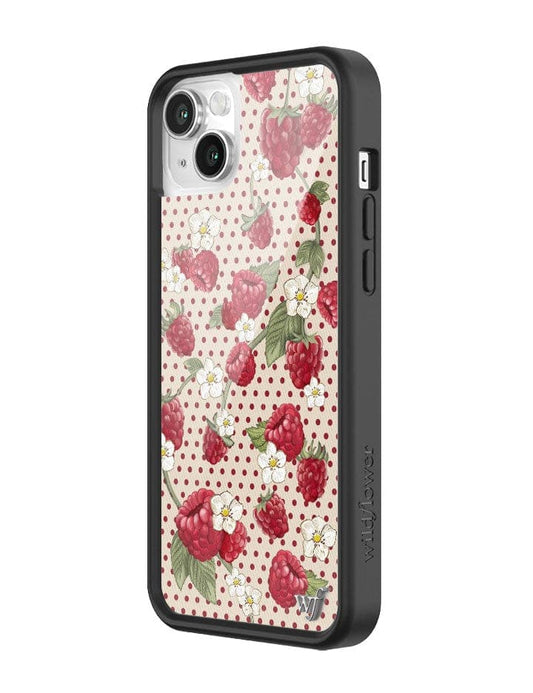 wildflower raspberry polka dot iphone 14  
