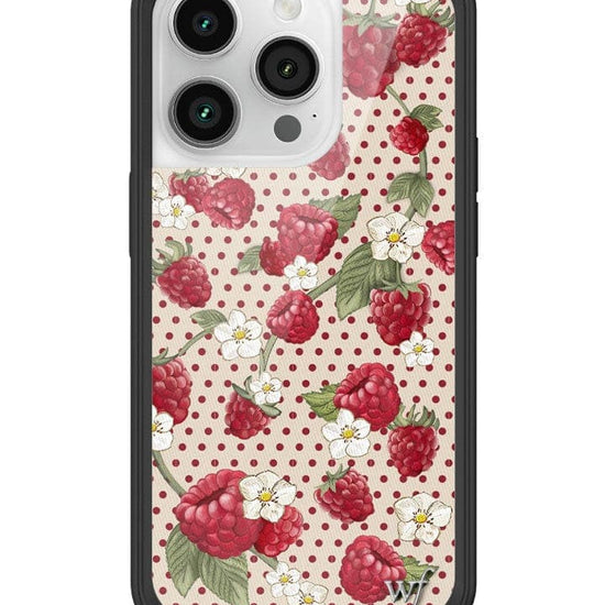 Wildflower Raspberry Polka Dot iPhone 14 Pro Case