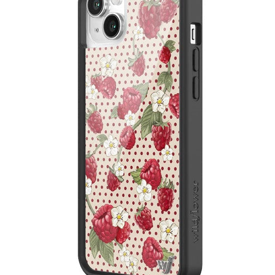 Wildflower Raspberry Polka Dot iPhone 14 Plus Case