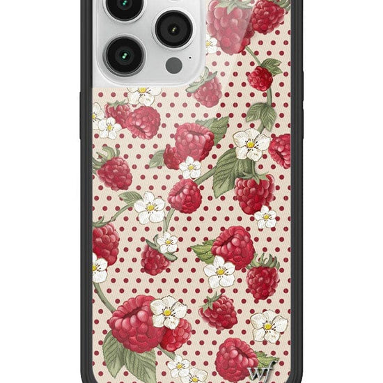 Wildflower Raspberry Polka Dot iPhone 14 Pro Max Case