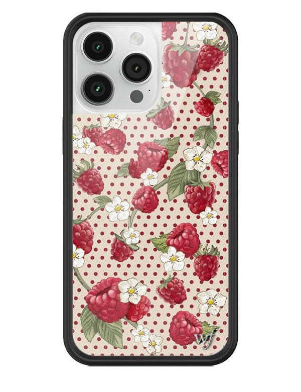 Wildflower Raspberry Polka Dot iPhone 14 Pro Max Case