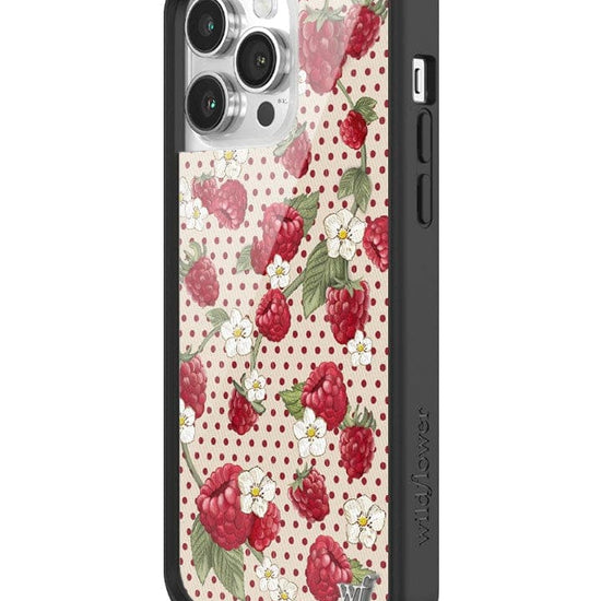 Wildflower Raspberry Polka Dot iPhone 14 Pro Max Case