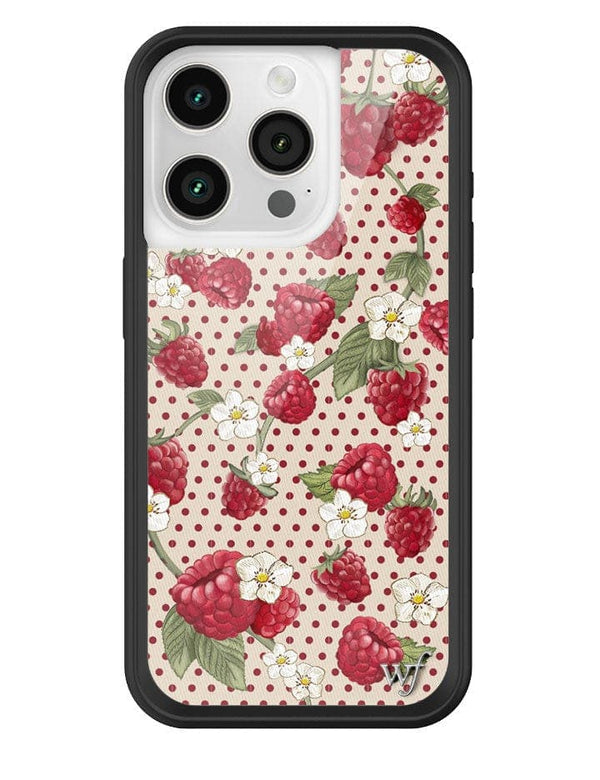 Wildflower Raspberry Polka Dot iPhone 15 Pro Case