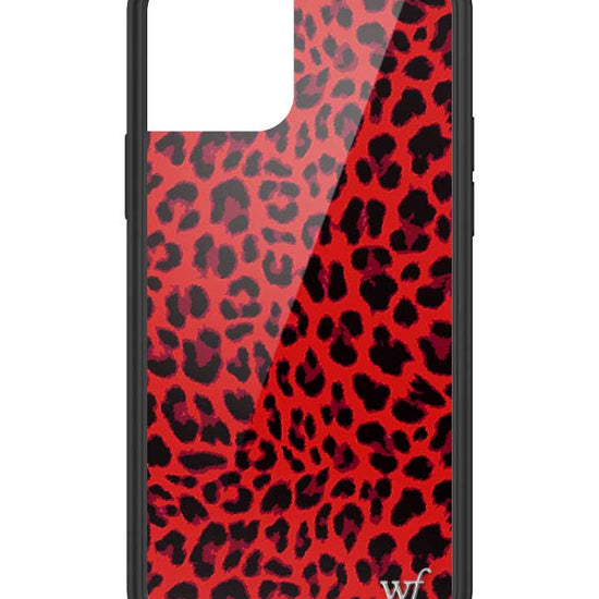 Wildflower iPhone case 12/12 Pro Red Meow Leopard Cute