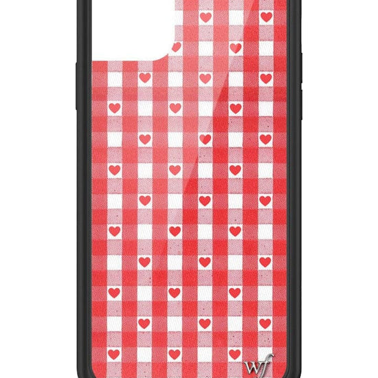 Wildflower Red Gingham Heart iPhone 11 Pro Max Case