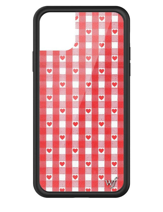 Wildflower Red Gingham Heart iPhone 11 Pro Max Case