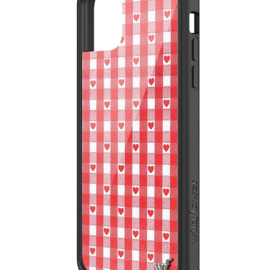 Wildflower Red Gingham Heart iPhone 11 Pro Max Case