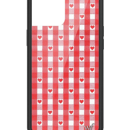 Wildflower Red Gingham Heart iPhone 12 Pro Max Case