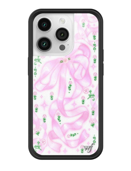 wildflower ribbons and rosettes iphone 14 pro case