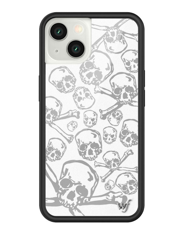 wildflower skull girl iphone 13 case