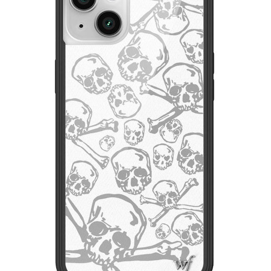 Wildflower Skull Girl iPhone 14 Plus Case