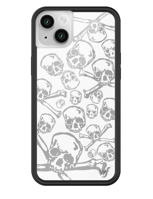 Wildflower Skull Girl iPhone 14 Plus Case