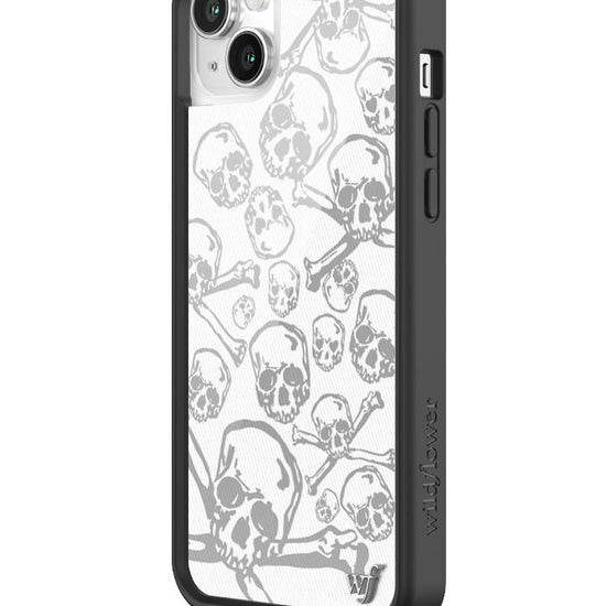 Wildflower Skull Girl iPhone 14 Plus Case