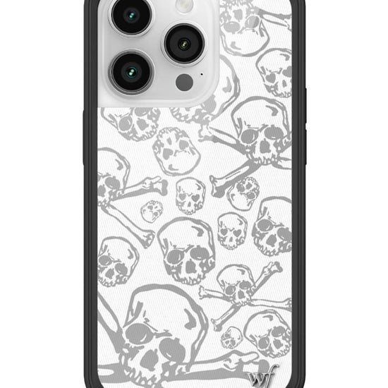 Wildflower Skull Girl iPhone 14 Pro Case