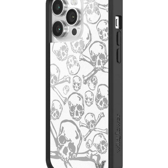 Wildflower Skull Girl iPhone 14 Pro Max Case