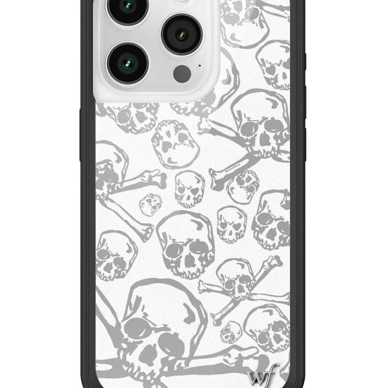 Wildflower Skull Girl iPhone 15 Pro Case