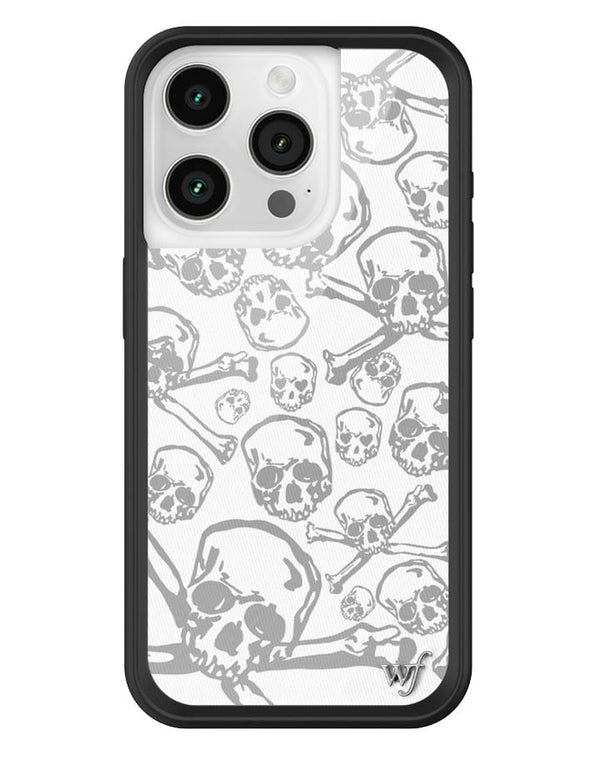 Wildflower Skull Girl iPhone 15 Pro Case